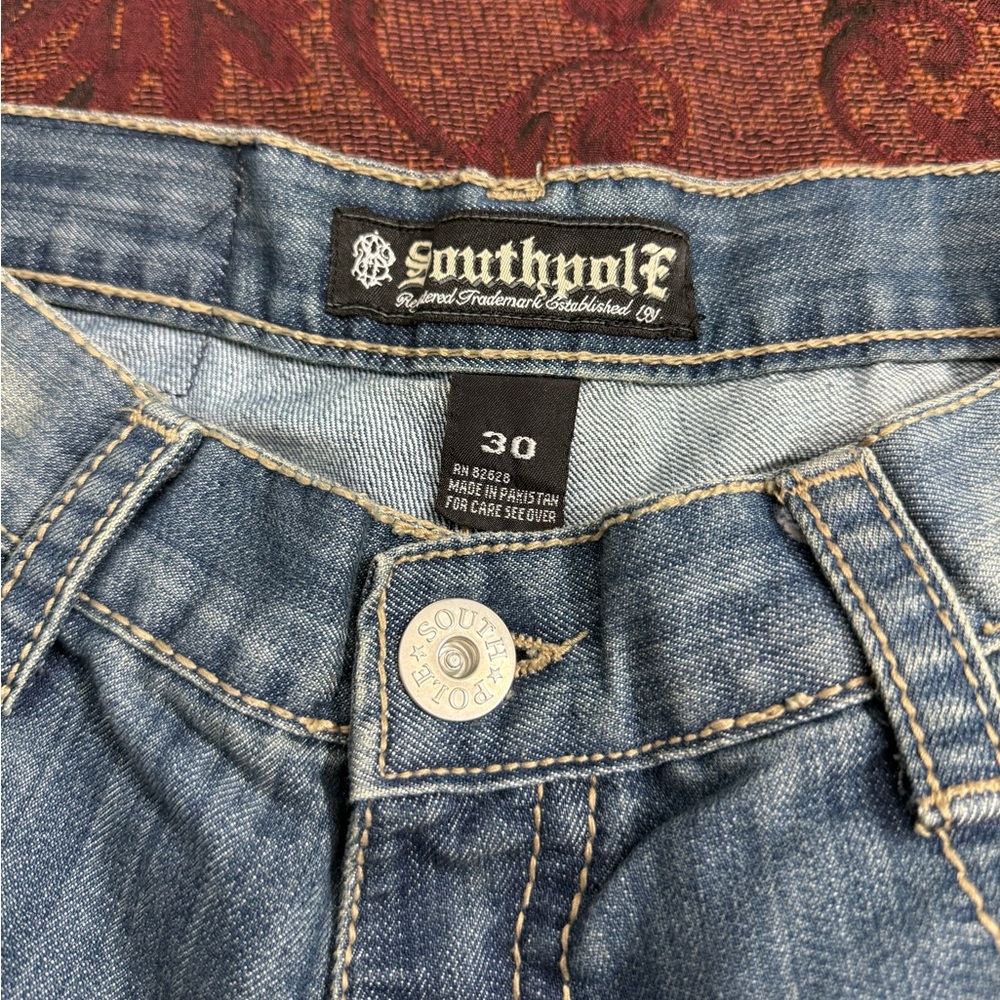 Y2K Southpole Baggy Denim Jean Shorts - Picture 2 of 5